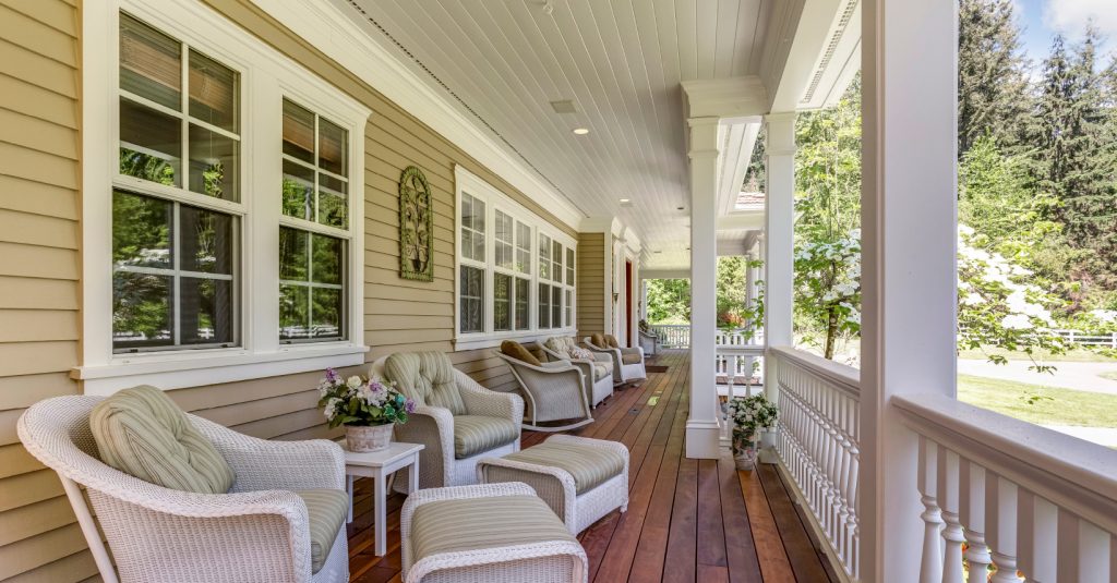 A home in the summer